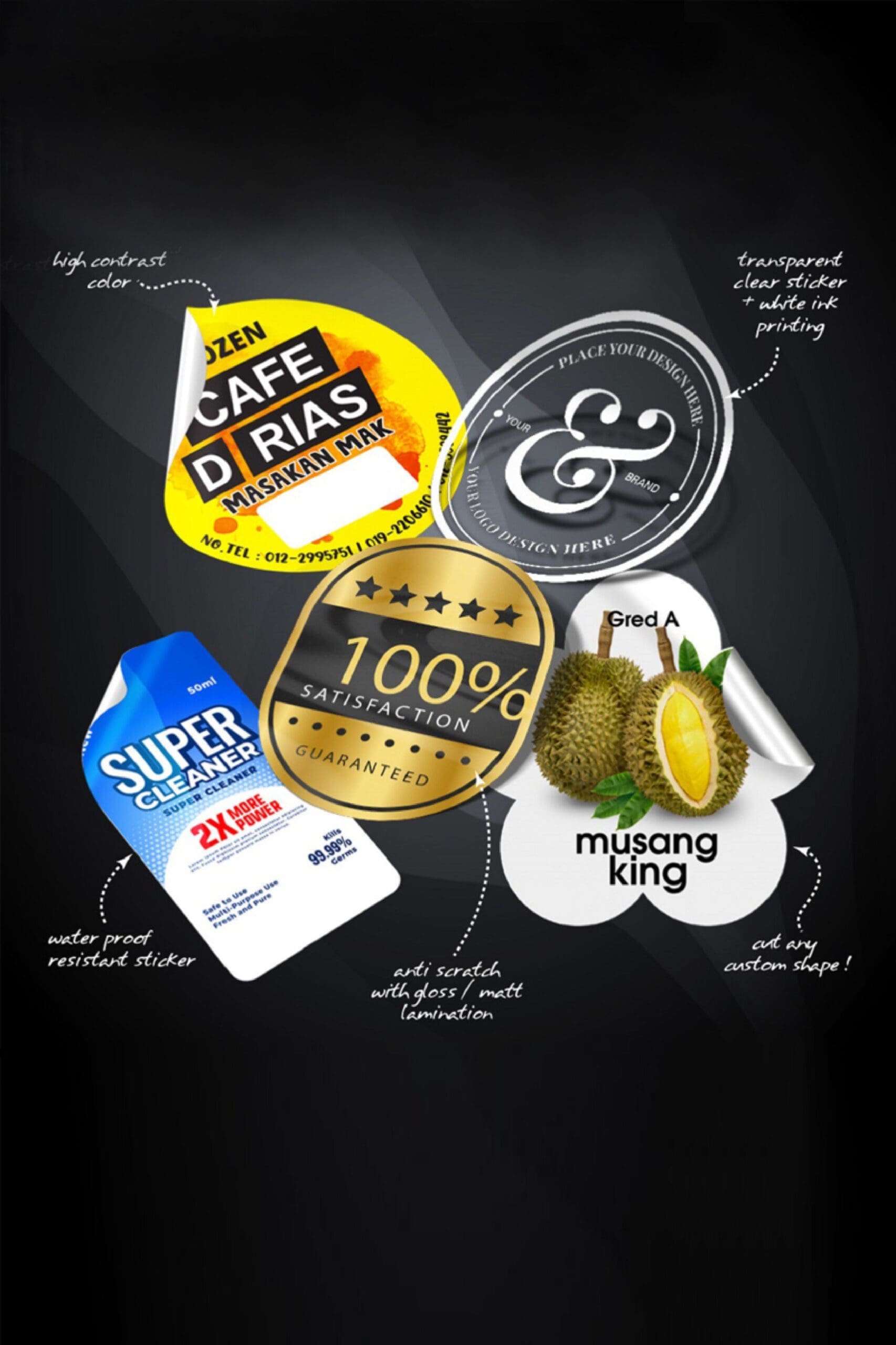 Custom Labels, Stickers & Decals