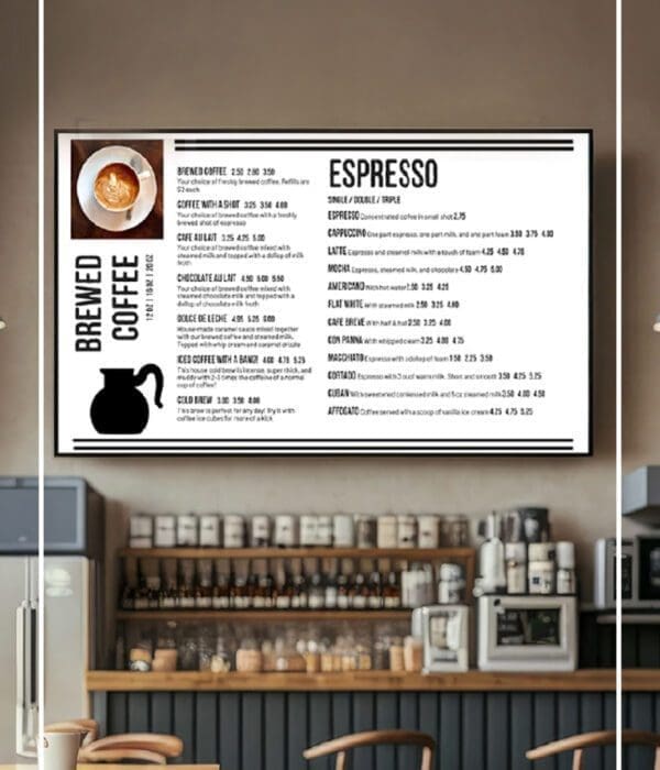 Digital TV Menu Boards for Restaurants in Dallas